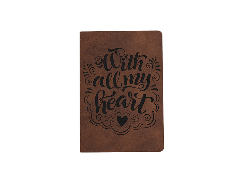 Engravable PU Leather Notebook - Pack of 5 - Joto Imaging Supplies Canada